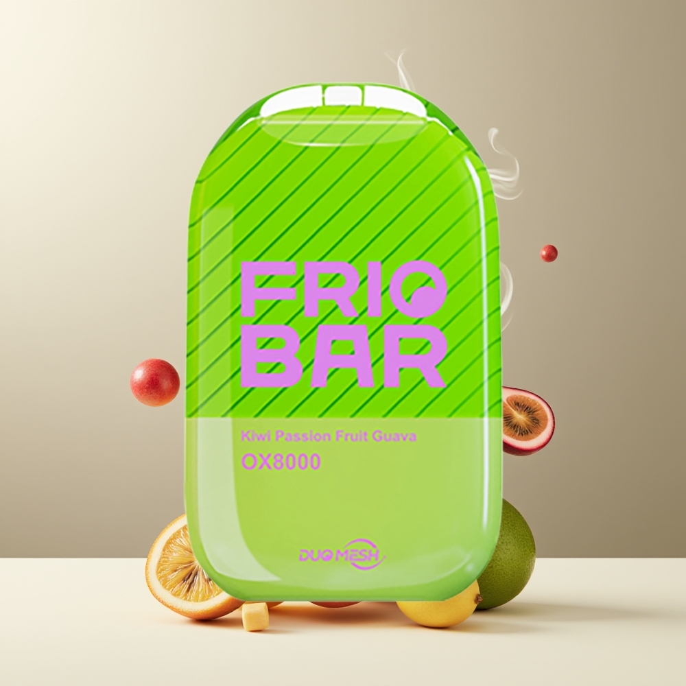 FRIOBAR OX8000 Grossister Sverige – 16mL Pod 8000 puff 50mg/mL Nikotin 600mAh USB-C Laddbar
