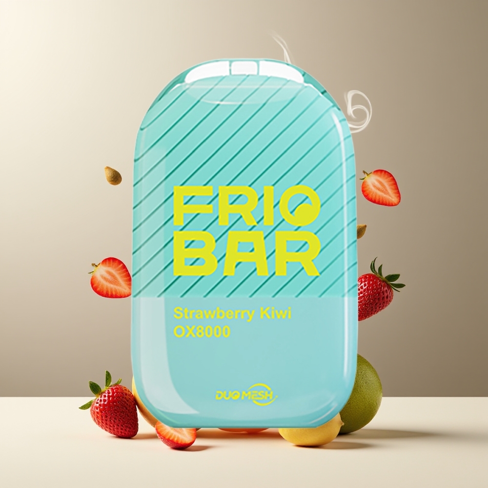 FRIOBAR OX8000 Grossister Sverige – 16mL Pod 8000 puffar 50mg/mL Nikotin 600mAh USB-C Laddbar