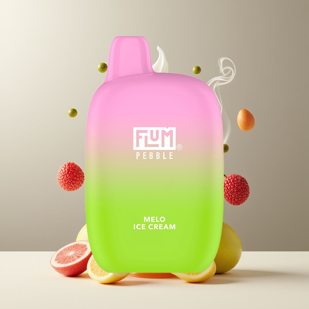 Flum Pebble 6000 Grossister Sverige – 10ml E-vätska 5 Nikotin 500mAh Batteri Mesh Coil Type-C Laddning Melo Is