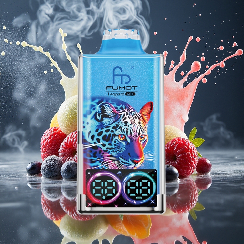Fumot Leopard 40K Grossister Sverige – 700mAh Battery Dual Mesh 40000 Puffs Type-C Charging