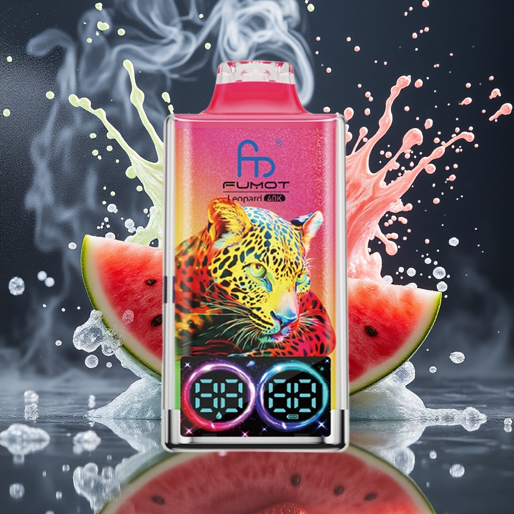 Fumot Leopard 40K Puffs Disposable Vape Grossister Sverige – 0-5 Nikotin 700mAh Dual Mesh 40000 Puffs Type-C-laddning Digital Oljekraftdisplay