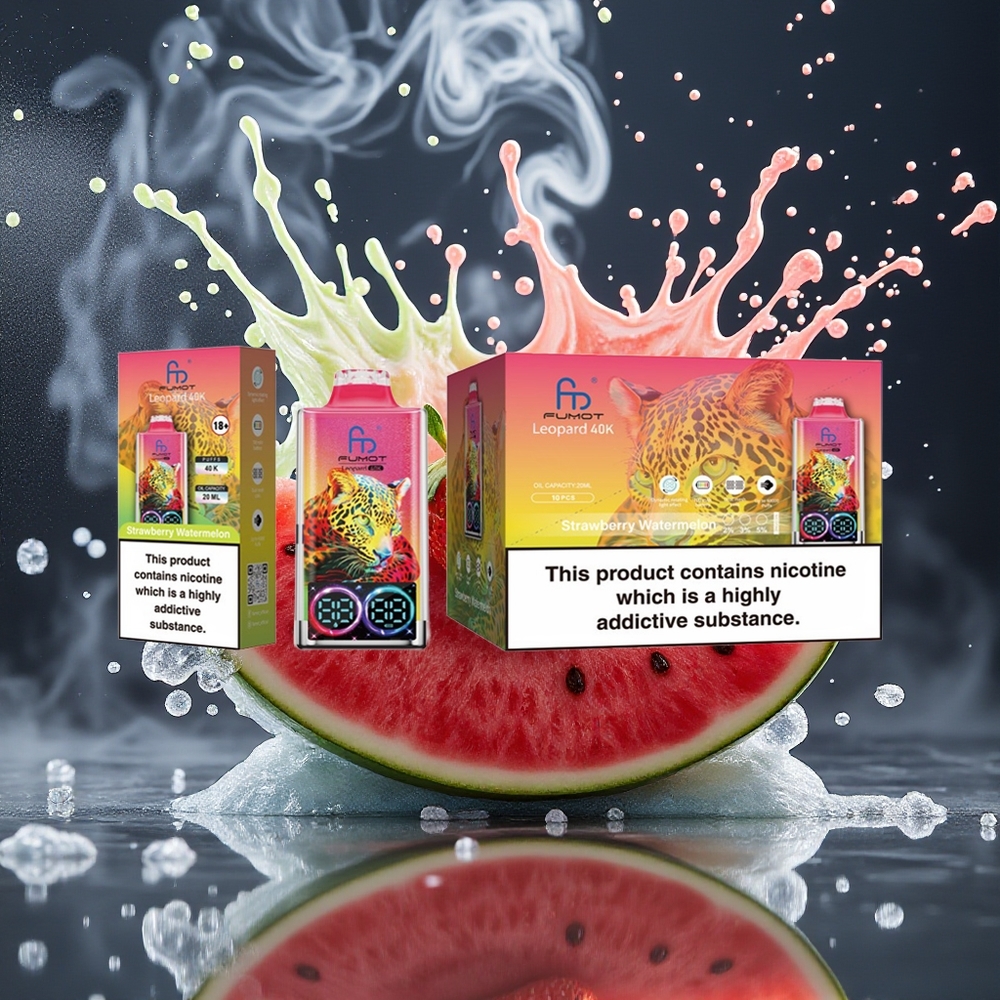 Fumot Leopard 40K Puffs Disposable Vape Grossister Sverige – 0-5 Nikotin 700mAh Dual Mesh 40000 Puffs Type-C-laddning Digital Oljekraftdisplay
