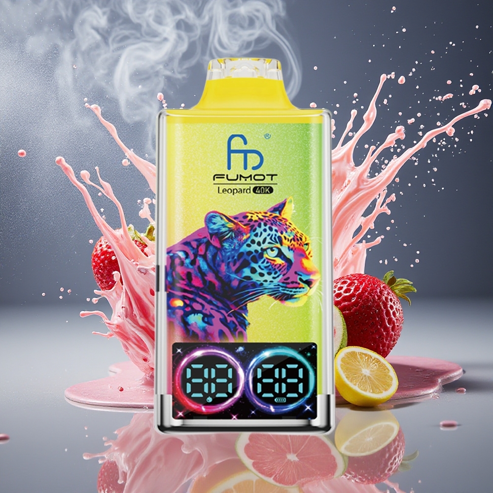Fumot Leopard 40K Puffs Disposable Vape grossister Sverige – 0 2 3 5 Nikotin 700mAh Batteri Dual Mesh Typ-C-laddning