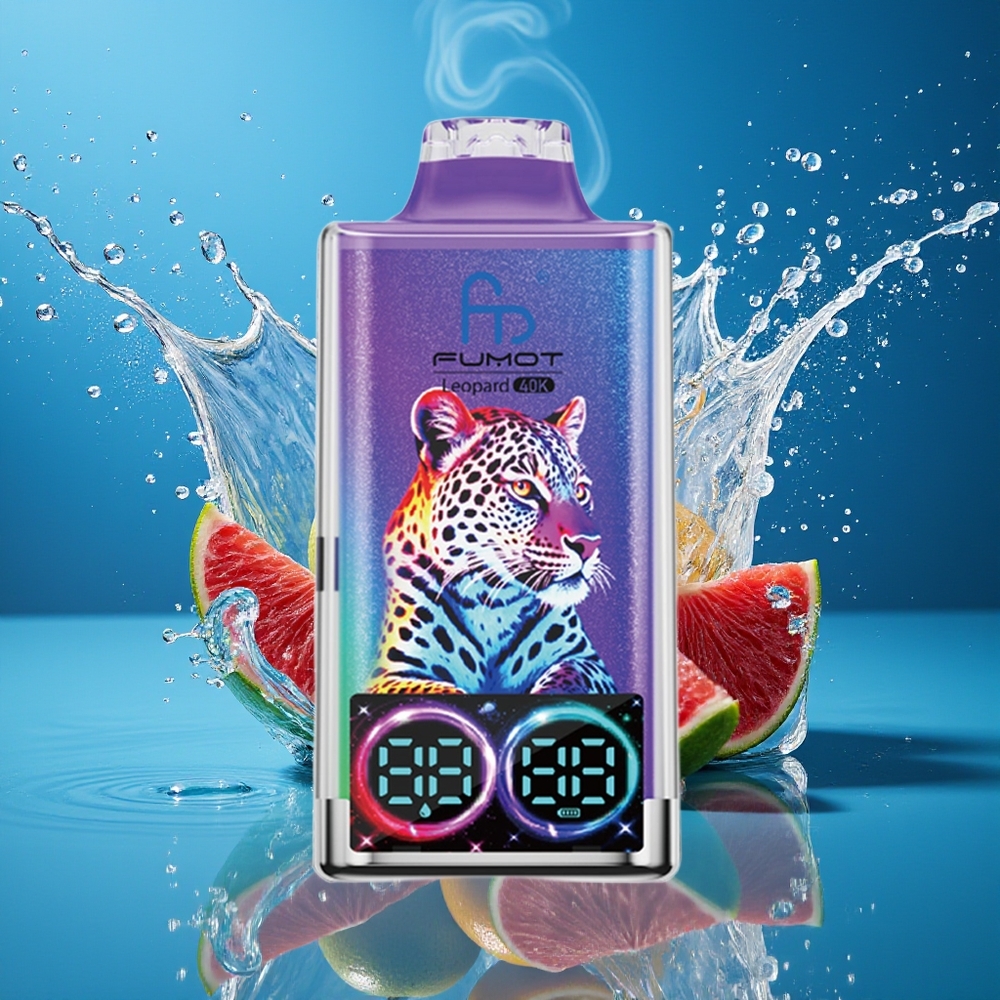 Fumot Leopard 40K Puffs Disposable Vape grossister Sverige – 0 2 3 5 Nikotin – 700mAh Batteri – Typ-C-laddning
