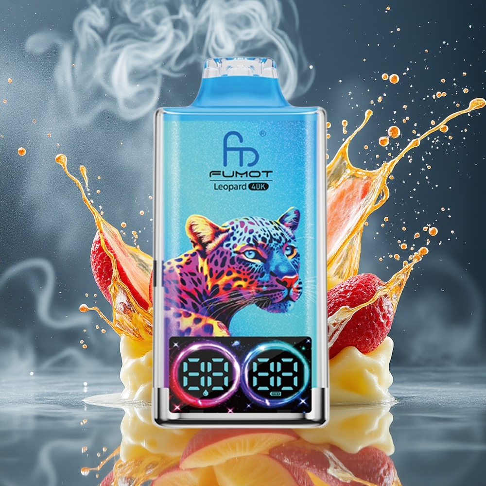 Fumot Leopard 40K Puffs Grossister Sverige – 700mAh Battery Dual Mesh Upp till 40000 Puffs Type-C Laddning
