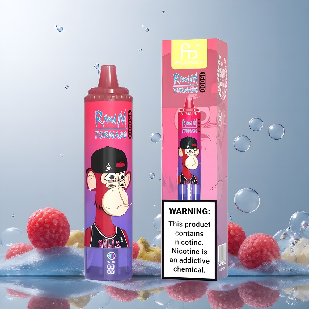 Fumot RandM Tornado 15000 Puffs 25ml 850mAh Mesh Coil LCD grossister Sverige
