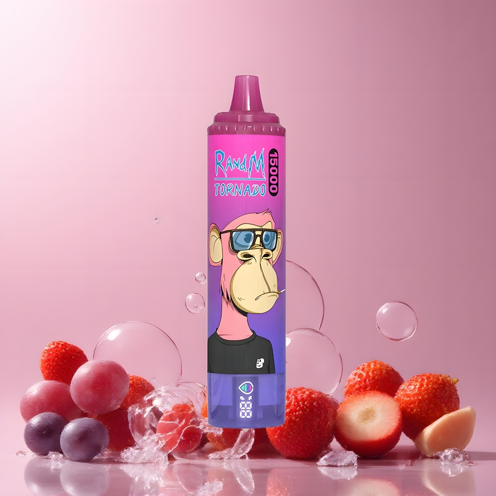 Fumot RandM Tornado 15000 Puffs grossister Sverige – 25ml 850mAh Mesh Coil 09 Ohm USB-C LCD