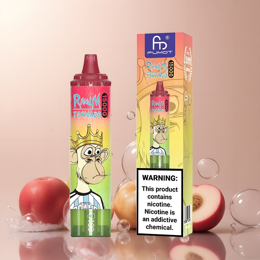 Fumot RandM Tornado 15000 Puffs grossister Sverige – 25ml Liquid 850mAh Mesh Coil LCD Typ-C
