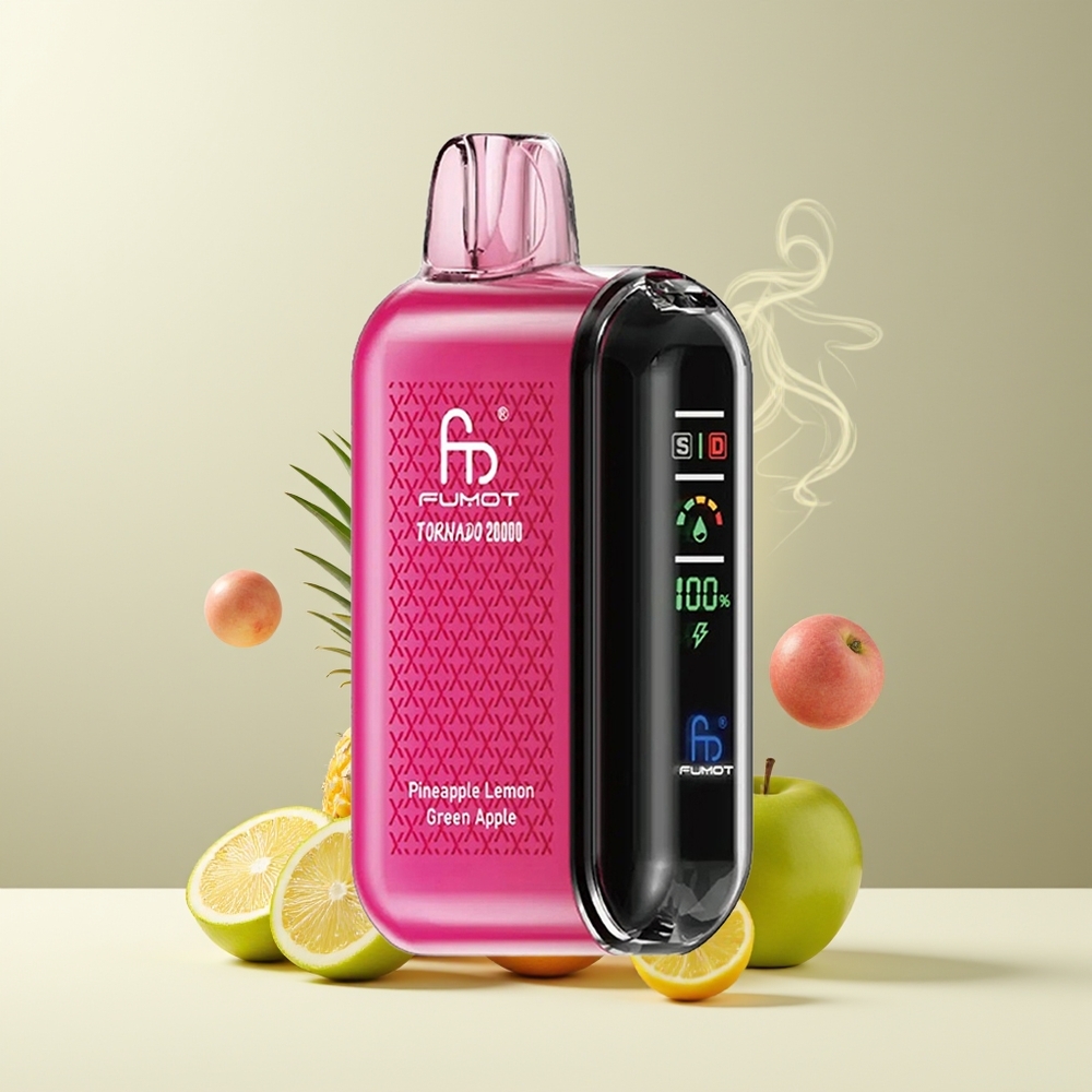 Fumot Tornado 20000 Puffs Dual Mesh Coil 20ml 850mAh Smart Display grossister Sverige
