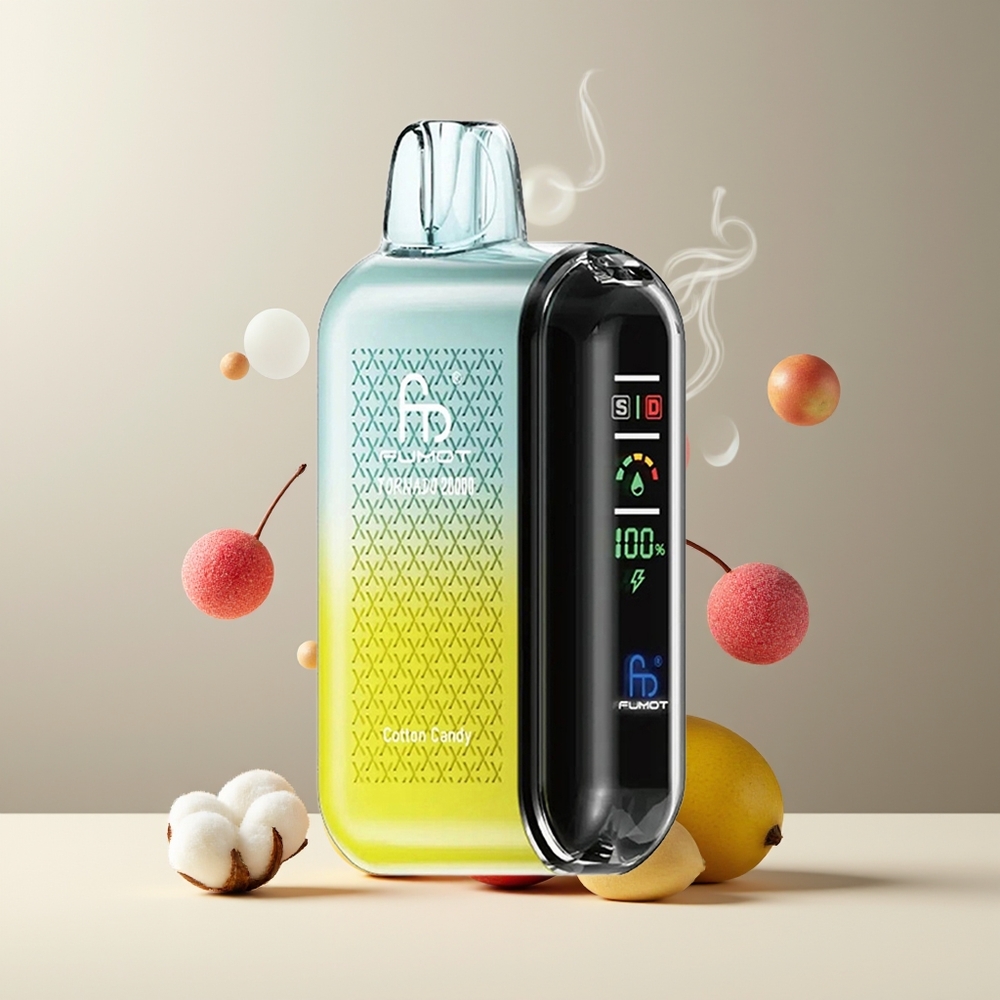 Fumot Tornado 20000 Puffs Dual Mesh Coil 20ml E-liquid 850mAh grossister Sverige