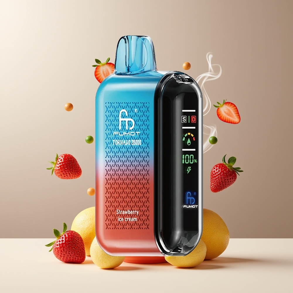 Fumot Tornado 20000 Puffs Dual Mesh Coil 20ml E-liquid 850mAh grossister Sverige