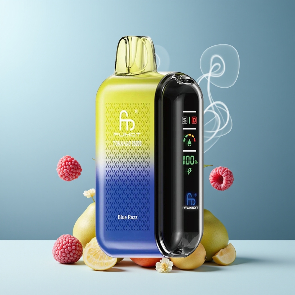 Fumot Tornado 20000 Puffs grossister Sverige med Dual Mesh Coil 20ml E-liquid  850mAh Battery