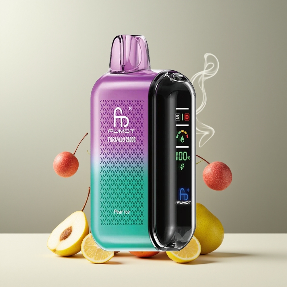 Fumot Tornado 20000 Puffs grossister Sverige med Dual Mesh Coil 20ml E-liquid och 850mAh Battery Pæreis