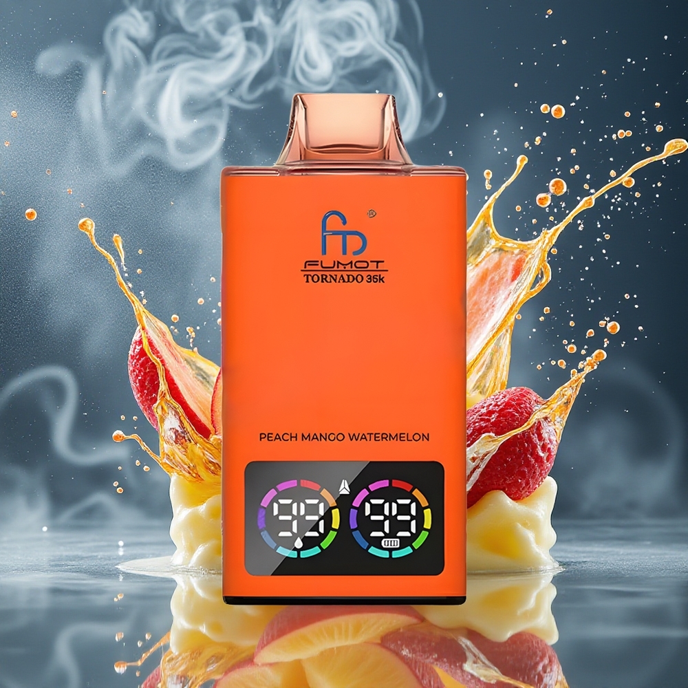 Fumot Tornado 35K Disposable Vape - 35000 Puffs 15ml E-juice 700 MAH Battery Dual Mesh Coil USB-C - grossister Sverige