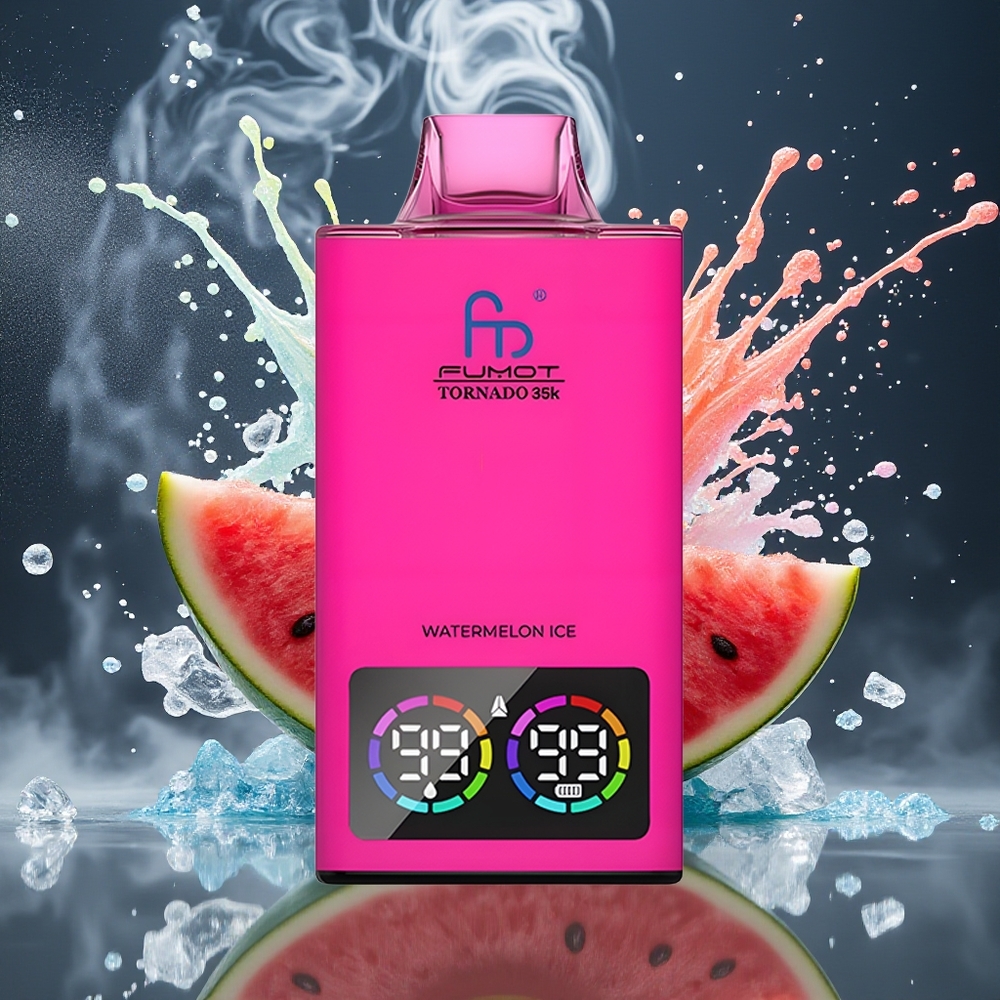 Fumot Tornado 35K Disposable Vape Grossister Sverige – Dual Mesh Coil 15ml E-juice 35000 Puffs USB-C