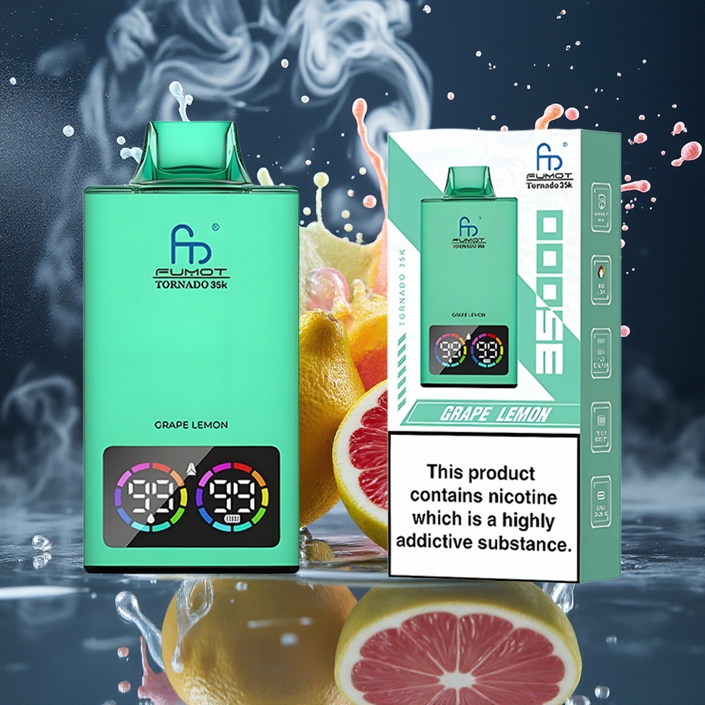 Fumot Tornado 35K Disposable Vape med Dual Mesh Coil 15ml E-juice  35000 Puffar för Grossister Sverige