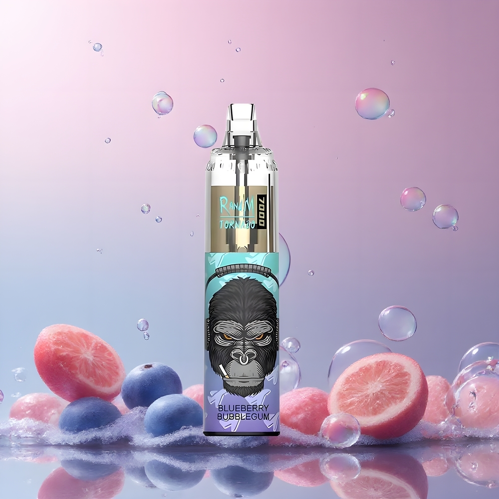 Fumot Tornado 7000 Disposable Vape Grossister Sverige – 7000 Puffar 14 ML E-vätska 850 MAH Batteri Mesh Coil Type-C Port RGB Ljus Luftjusterbar