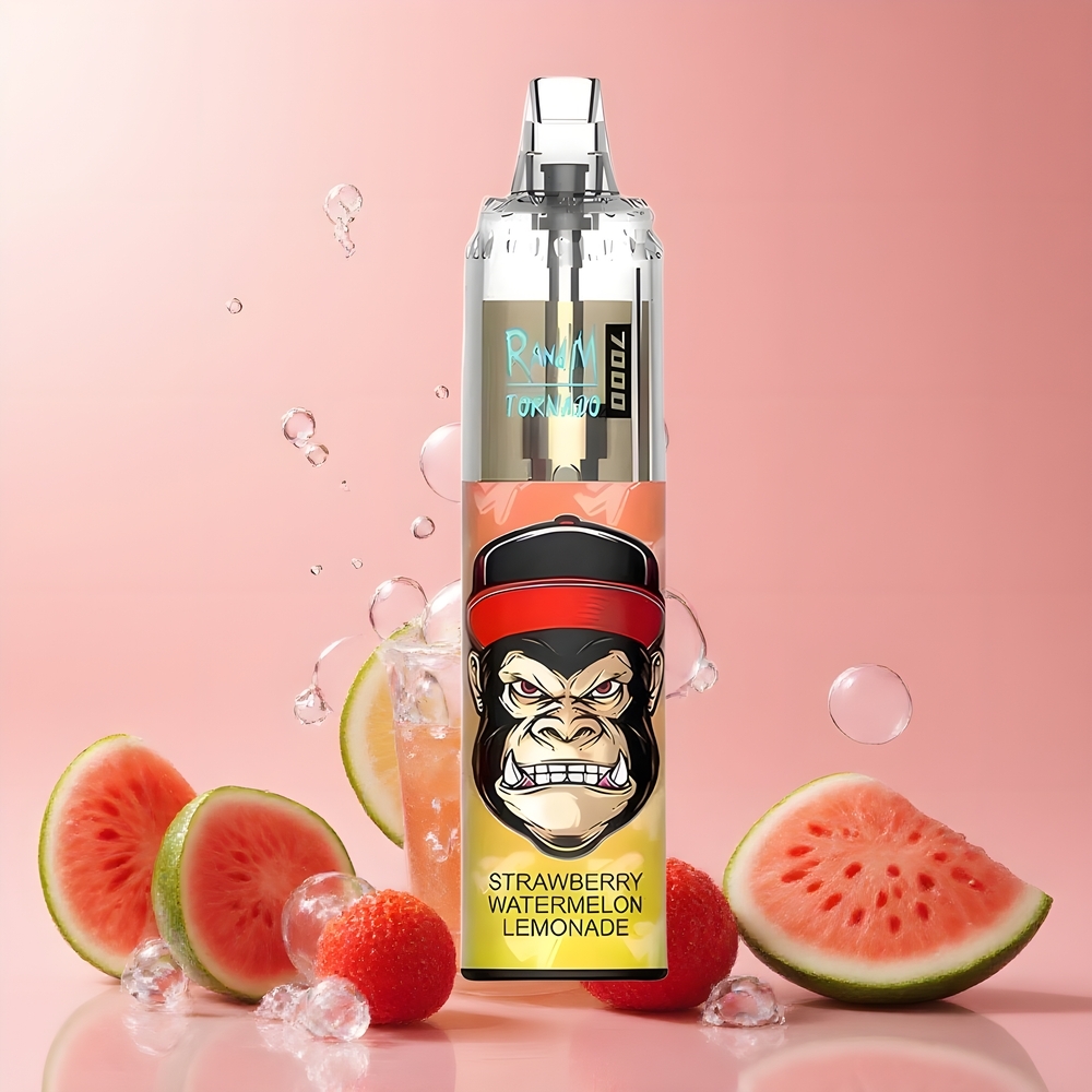 Fumot Tornado 7000 Disposable Vape Grossister Sverige – 7000 Puffar 14 ML E-vätska 850 MAH Batteri Mesh Coil Type-C Port RGB-belysning Luftjusterbar
