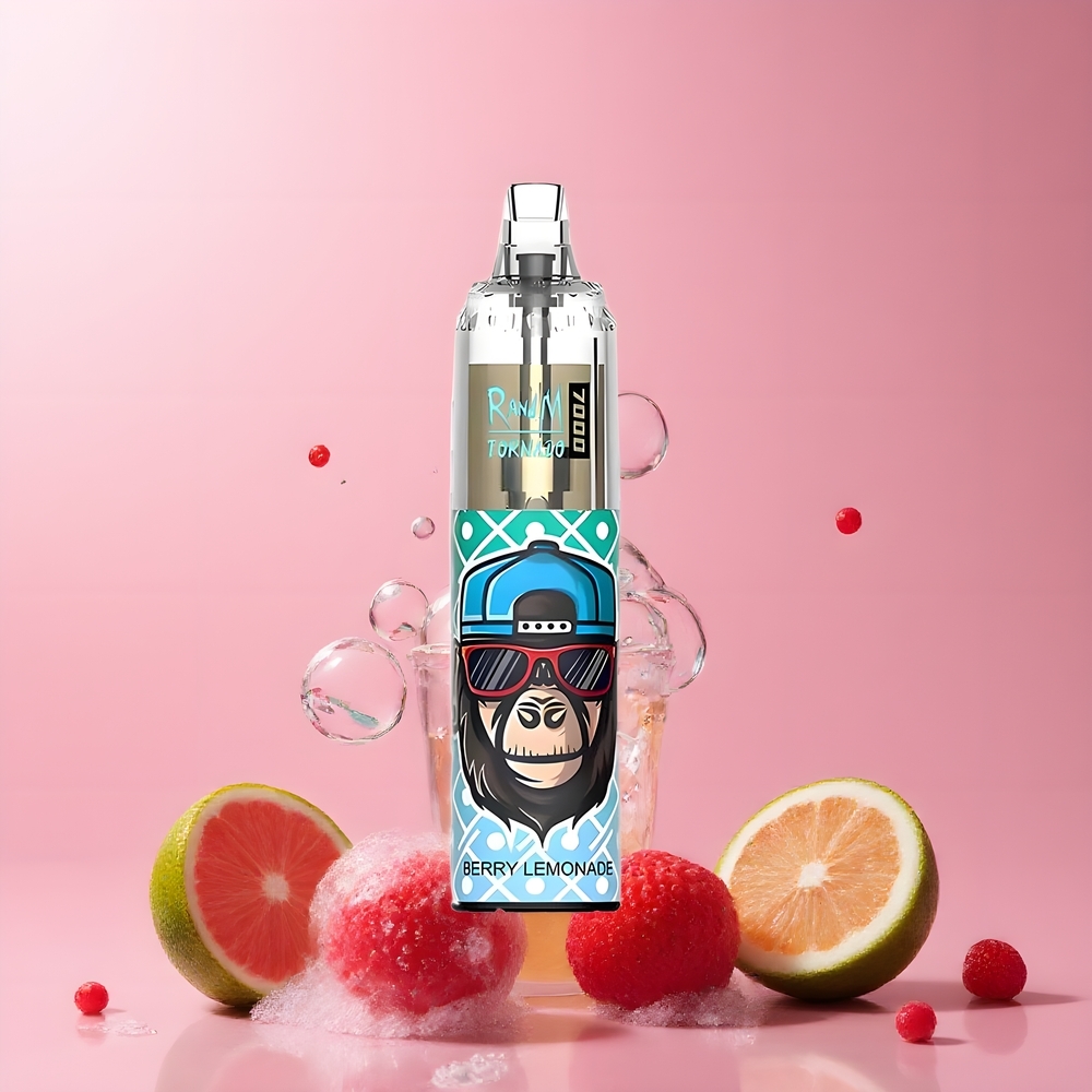 Fumot Tornado 7000 Disposable Vape Grossister Sverige – 7000 Puffar 14 ML E-vätska 850 MAH Batteri Mesh Coil Type-C RGB Belysning Luftjusterbar