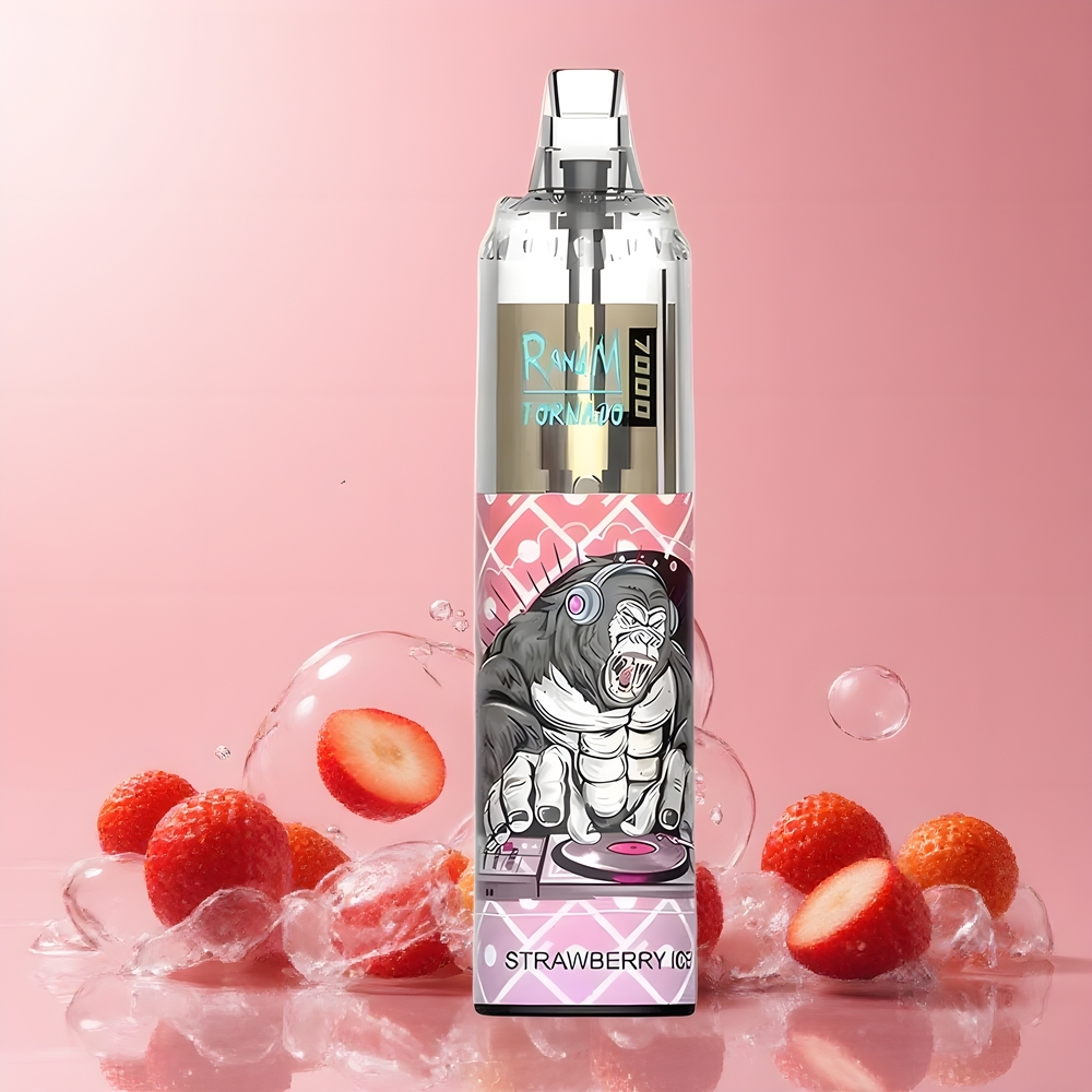 Fumot Tornado 7000 Disposable Vape Grossister Sverige – 7000 Puffar 14 ML E-vätska 850 MAH Batteri RGB-belysning Luftflödesreglering