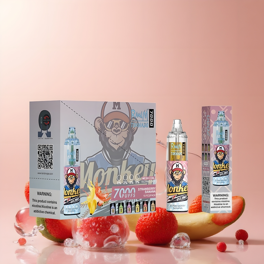 Fumot Tornado 7000 Grossister Sverige – 14 ML E-liquid 850 MAH Mesh Coil Type-C RGB Light Luftjusterbar