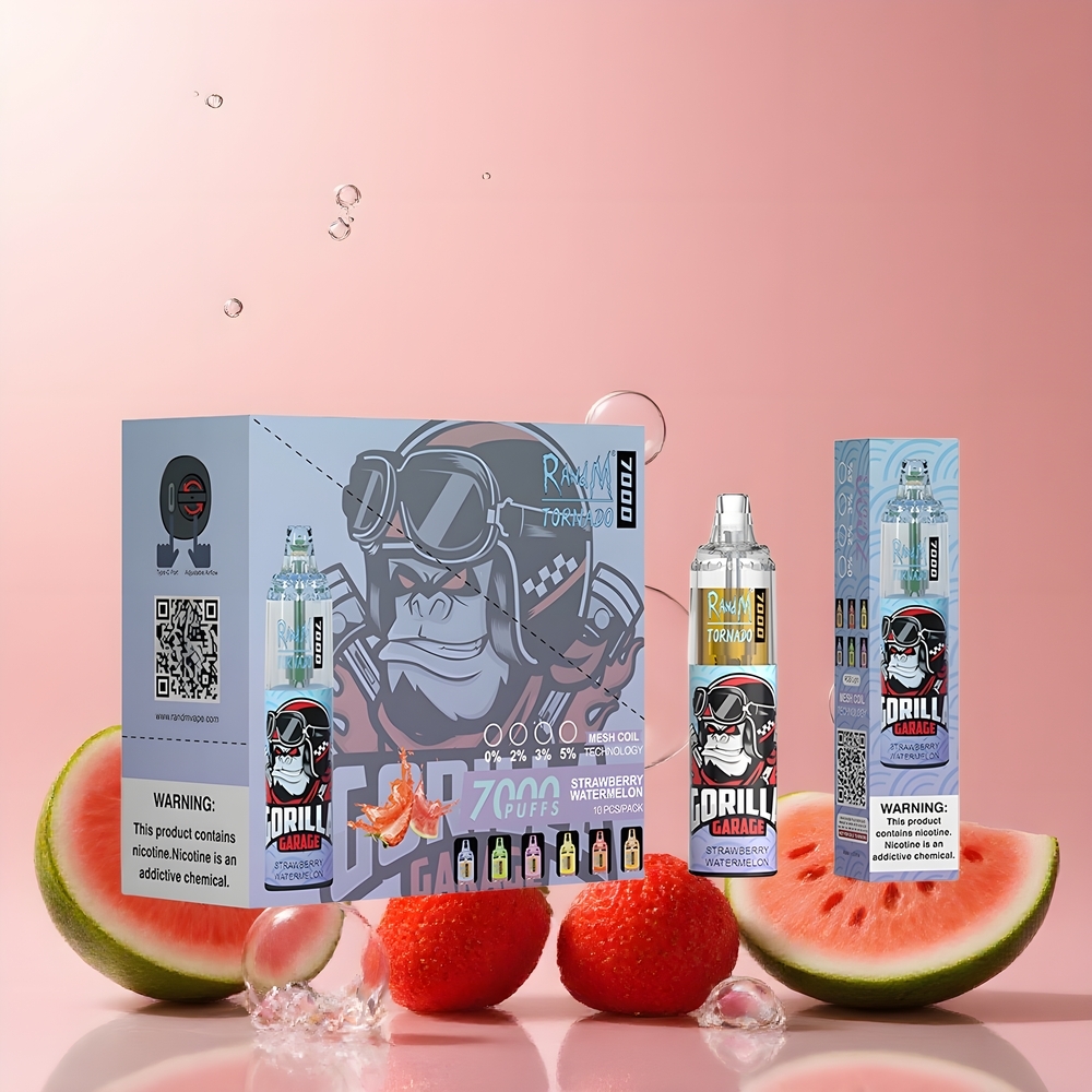 Fumot Tornado 7000 Grossister Sverige – 7000 Puffar 14 ML E-liquid 850 MAH Mesh Coil Type-C RGB Air-Adjustable