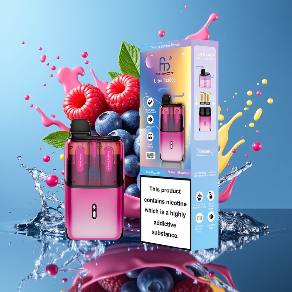 Fumot Ultra T32000 Engångsvape 32000 puff 24ml 20mg Type-C grossister Sverige