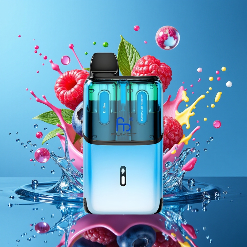 Fumot Ultra T32000 Engångsvape 32000 puff 800mAh 24ml grossister Sverige Dr Blue och blåbärssur hallon