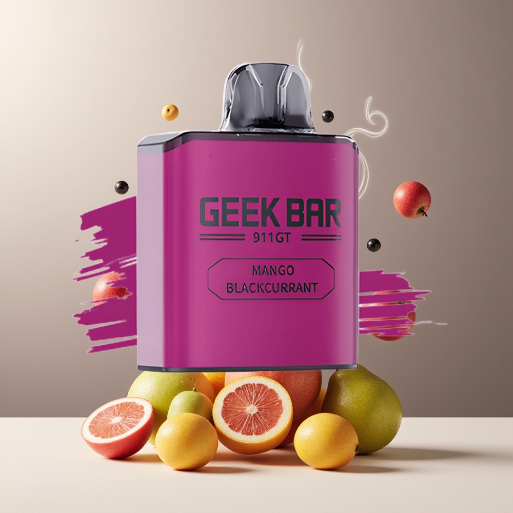 GEEK BAR 911 GT 16000 Puffs Engangs Vape 800mAh 5 Nikotin Dynamisk Skärm MTL Vaping grossister Sverige