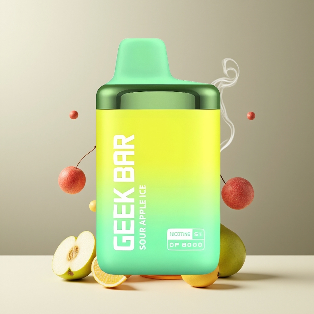 GEEK BAR DF8000 Engangs Vape Grossister Sverige – 8000 puffar 14 mL E-Liquid 600 mAh USB-C-laddning