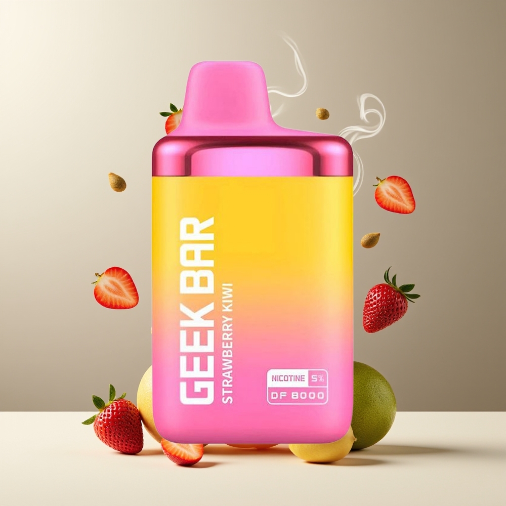 GEEK BAR DF8000 Engangs Vape – 8000 puffar 14 mL E-Liquid 20mg/mL USB-C laddning grossister Sverige