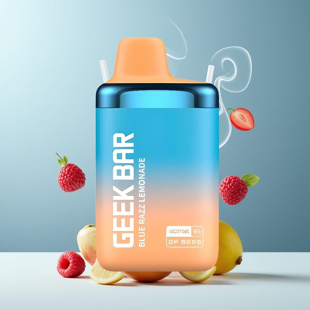 GEEK BAR DF8000 Grossister Sverige – 8000 puffar 14 mL E-Liquid 600 mAh Laddningsbar Batteri USB-C
