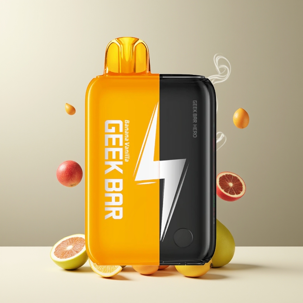 GEEK BAR Hero 20000 Puffs Engangs Vape grossister Sverige med 50 mg nikotin USB Type-C och 1200 mAh batteri