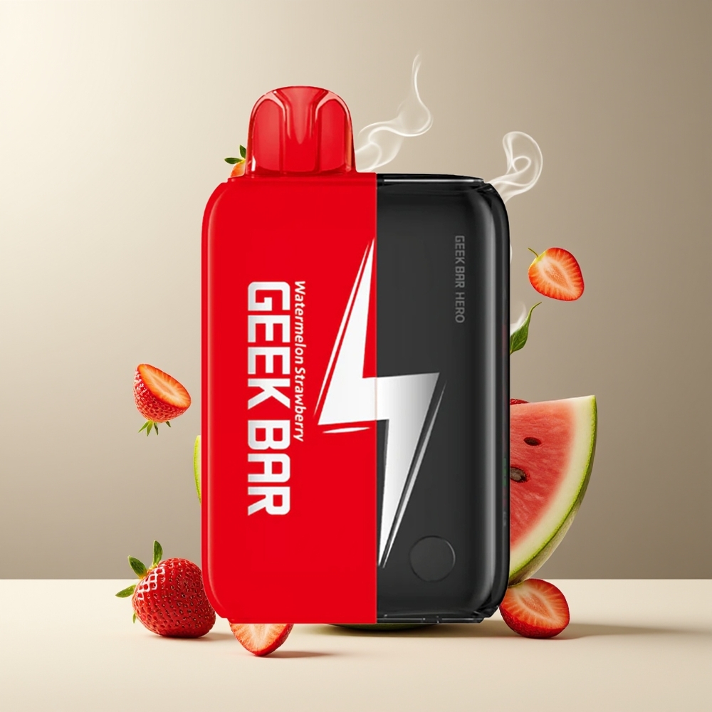 GEEK BAR Hero 20000 Puffs Engangs Vape grossister Sverige med 50 mg nikotin USB Type-C och 1200 mAh batteri