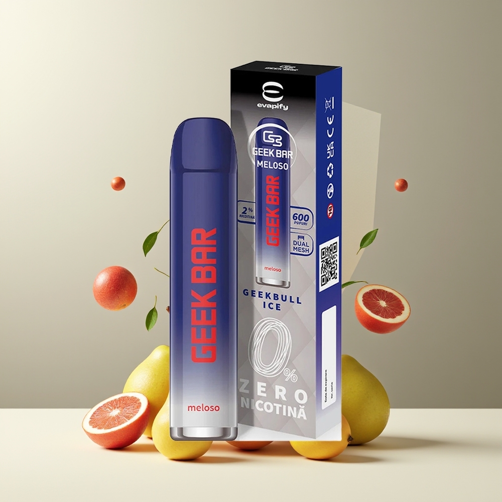 GEEK BAR Meloso 600 Puffs 2ml 550mAh 20mg Engangs Vape grossister Sverige