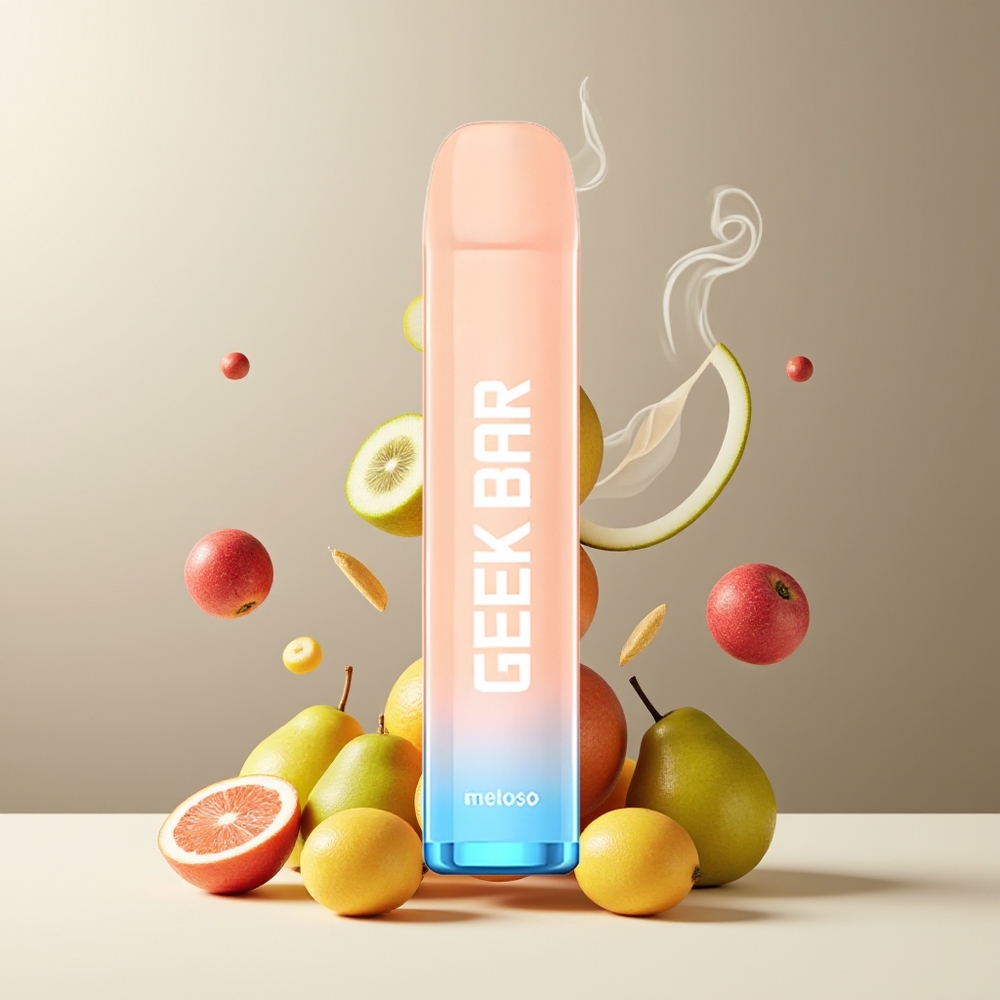 GEEK BAR Meloso 600 Puffs Engangs Vape 2ml 550mAh 20mg grossister Sverige Colais