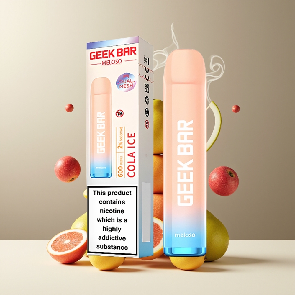 GEEK BAR Meloso 600 Puffs Engangs Vape 2ml 550mAh 20mg grossister Sverige Colais