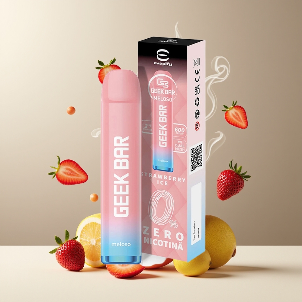 GEEK BAR Meloso 600 Puffs Engangs Vape Grossister Sverige – 2ml 550mAh 600 puffar 20mg nikotin