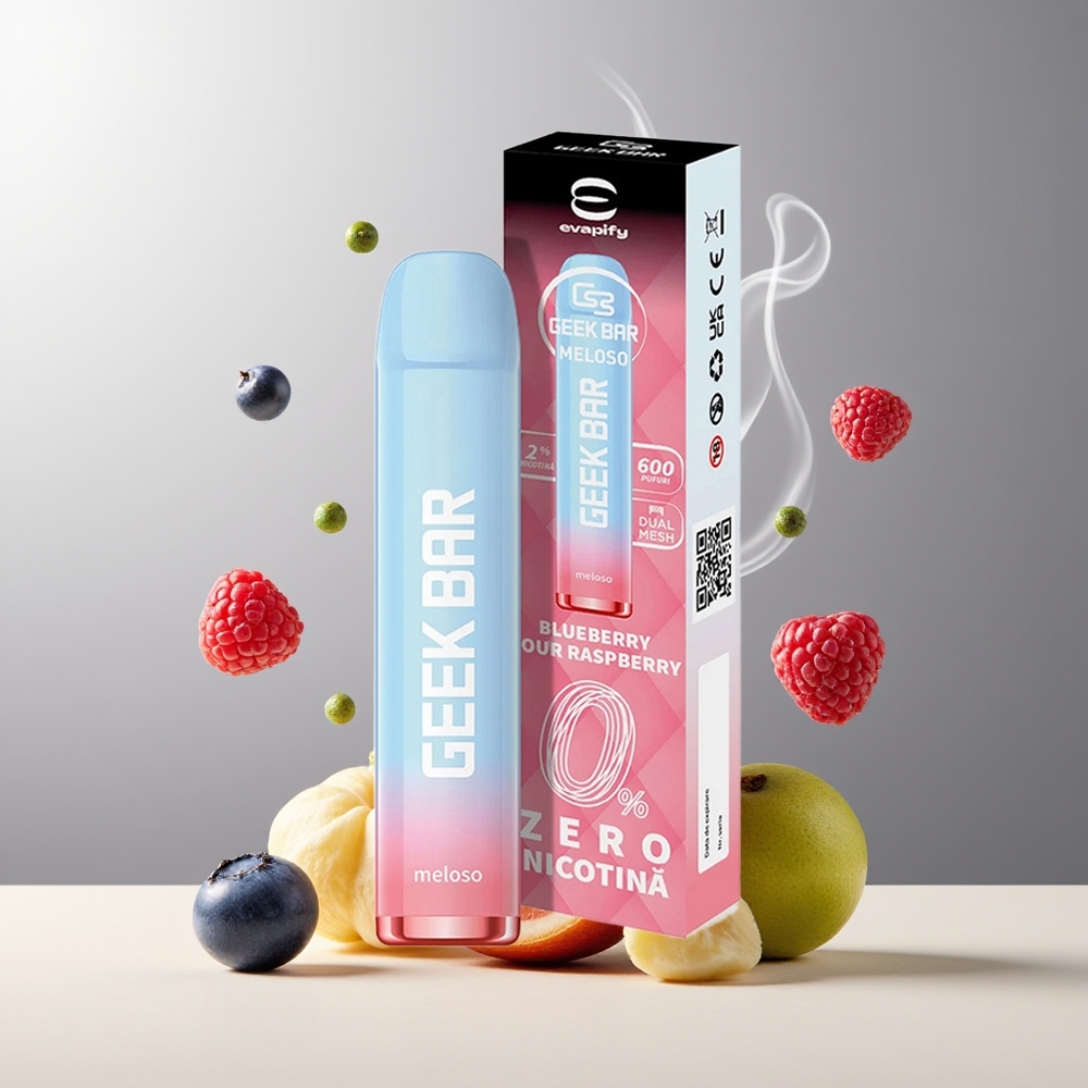 GEEK BAR Meloso 600 Puffs Engangs Vape grossister Sverige – 2ml 550mAh 600 puffar 20mg nikotin