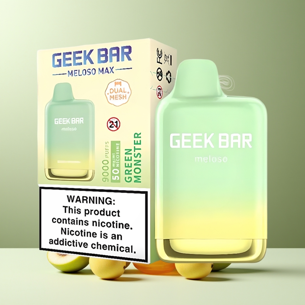 GEEK BAR Meloso Max 9000 Puffs Engangs Vape med USB Type-C  5 Nikotin – grossister Sverige