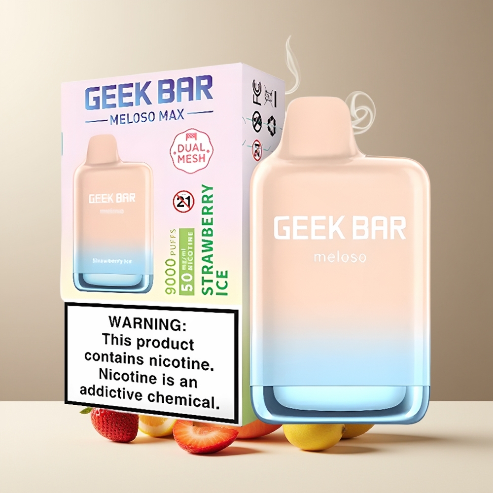 GEEK BAR Meloso Max 9000 Puffs Engangs Vape med USB Type-C 14ml  5 Nikotin grossister Sverige