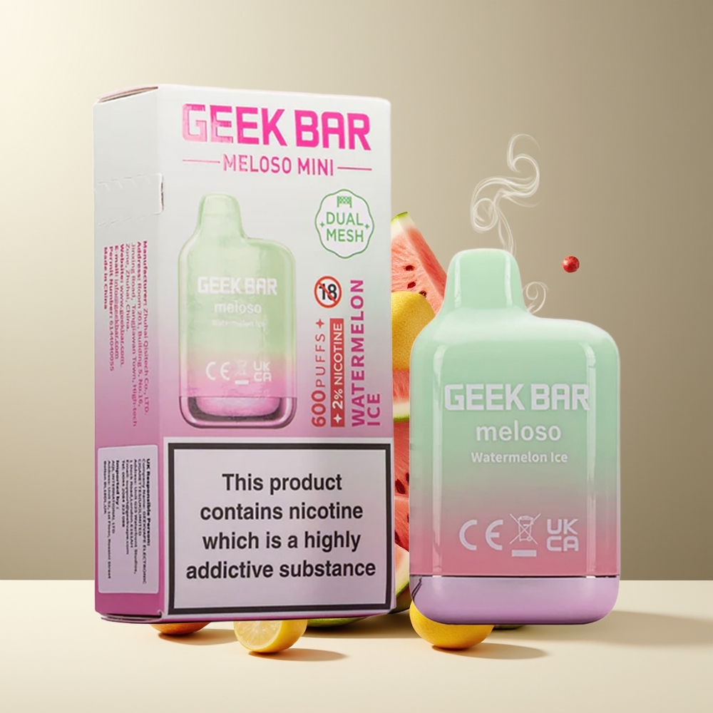 GEEK BAR Meloso Mini 600 Puffs 550mAh 2ml 20mg Salt Nikotin Engangs Vape Grossister Sverige