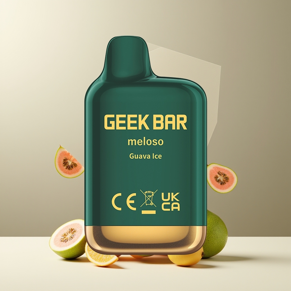 GEEK BAR Meloso Mini 600 Puffs Engangs Vape 550mAh 2ml 20mg Salt Nikotin Dual Mesh Auto Draw grossister Sverige