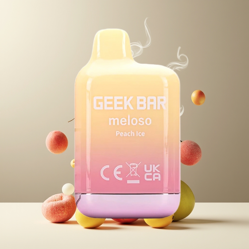GEEK BAR Meloso Mini 600 Puffs Engangs Vape 550mAh 2ml 50VG/50PG Dual Mesh 20mg Salt Nikotin Auto Draw grossister Sverige