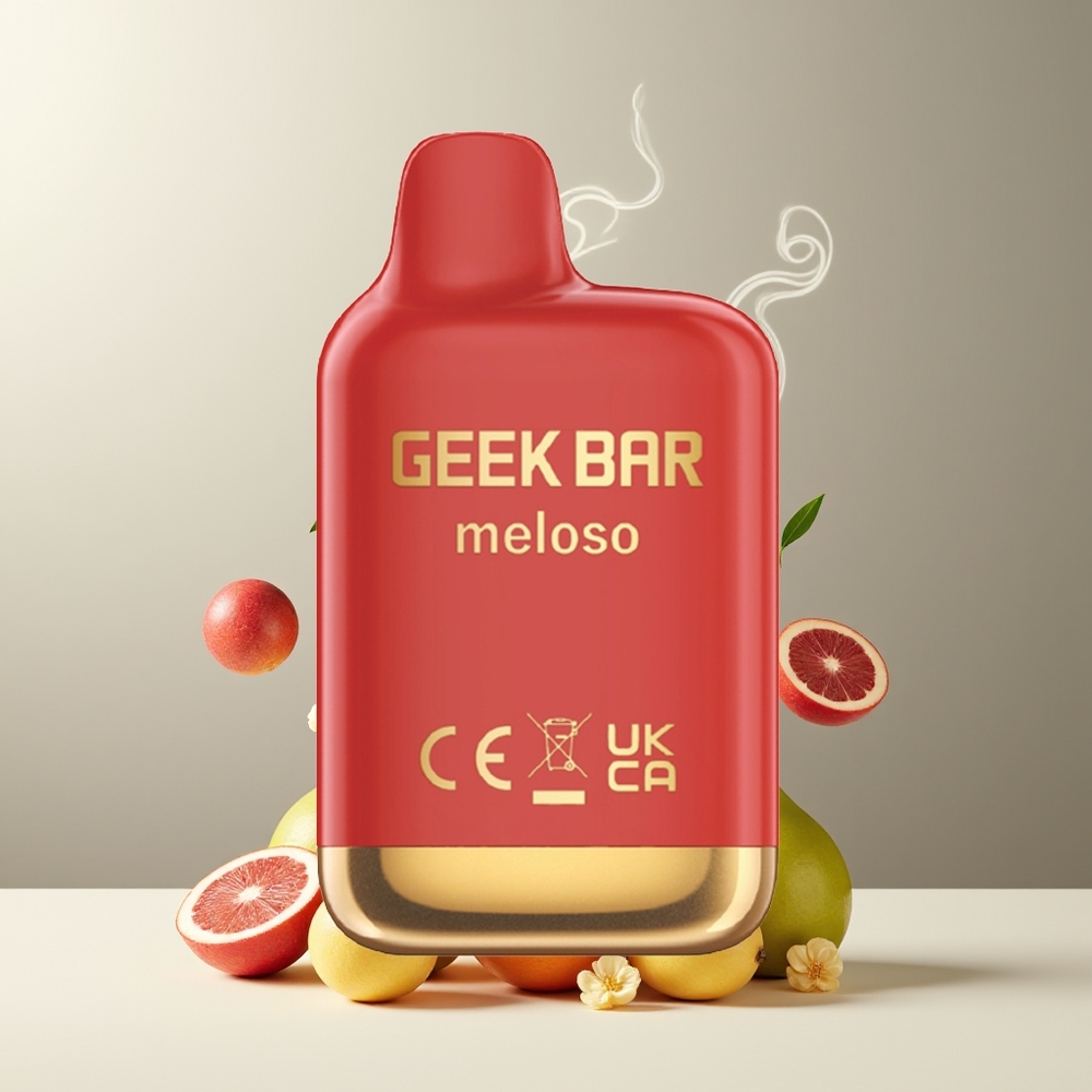 GEEK BAR Meloso Mini 600 Puffs Engangs Vape 550mAh 2ml 50VG/50PG Dual Mesh grossister Sverige