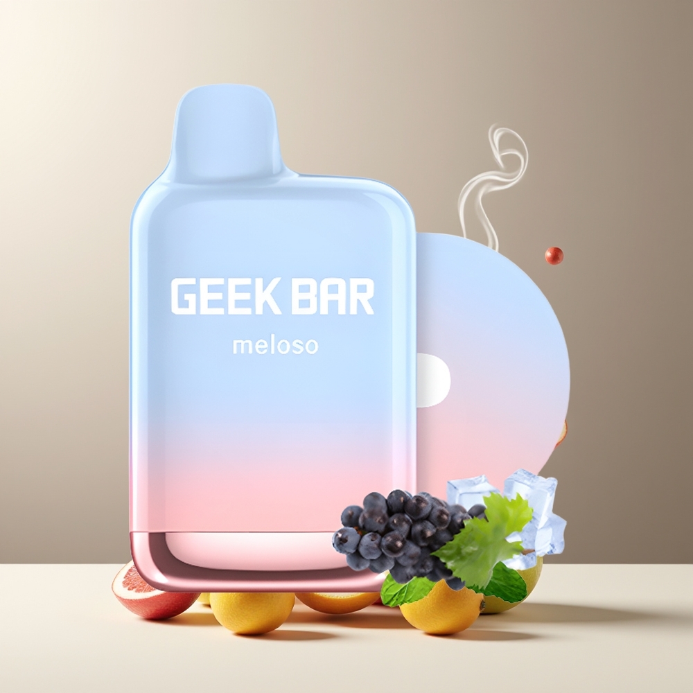 GEEK BAR Meloso Pro 4000 Puffs Engangs Vape Grossister Sverige – 2 Nikotin 12ml Ejuice 600mAh Batteri Type-C-laddning