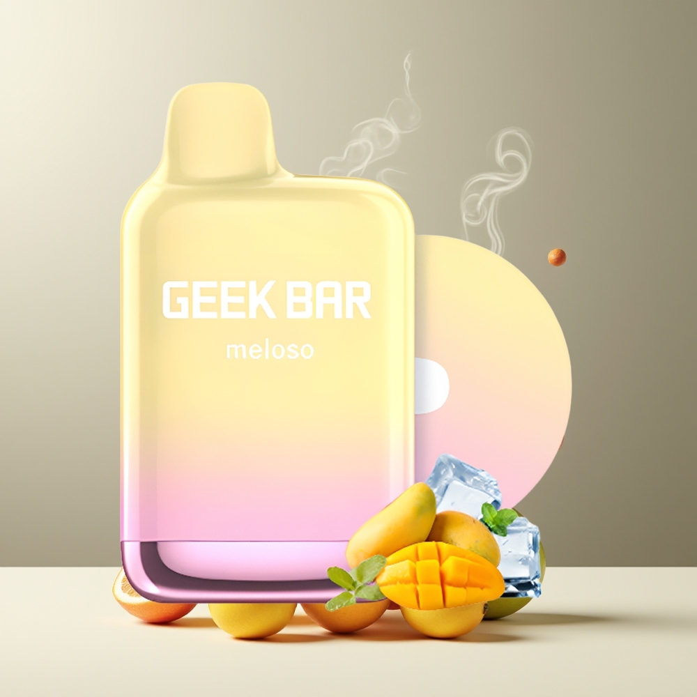 GEEK BAR Meloso Pro 4000 Puffs Engangs Vape grossister Sverige – 2 Nikotin 12ml Ejuice 600mAh Laddningsbart batteri Typ-C-laddning