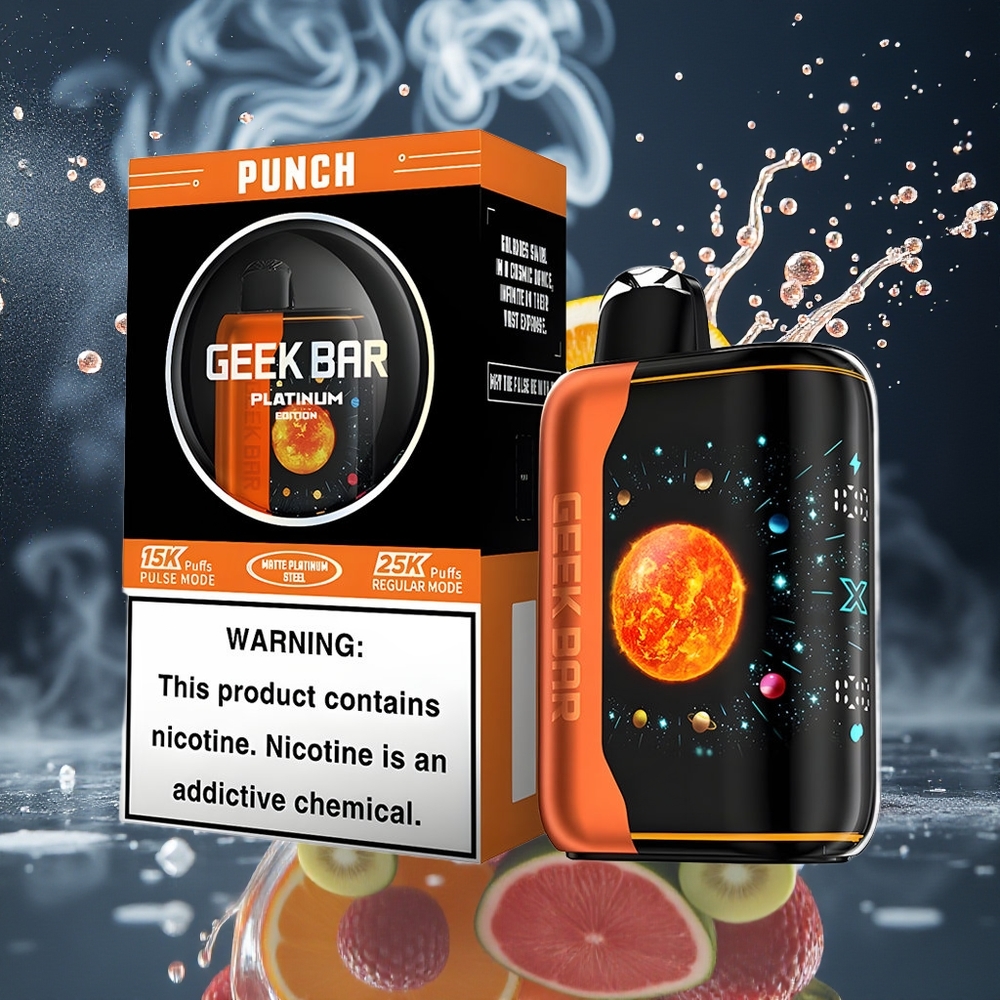 GEEK BAR Platinum Edition 25000 Puffar Premium Matte Finish 20mL E-Liquid grossister Sverige