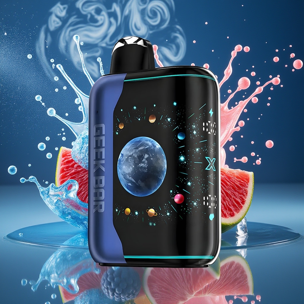 GEEK BAR Platinum Edition grossister Sverige – 25000 Puffar 20mL E-Liquid 2 Nikotin Premium Matte Platina Stål Finish