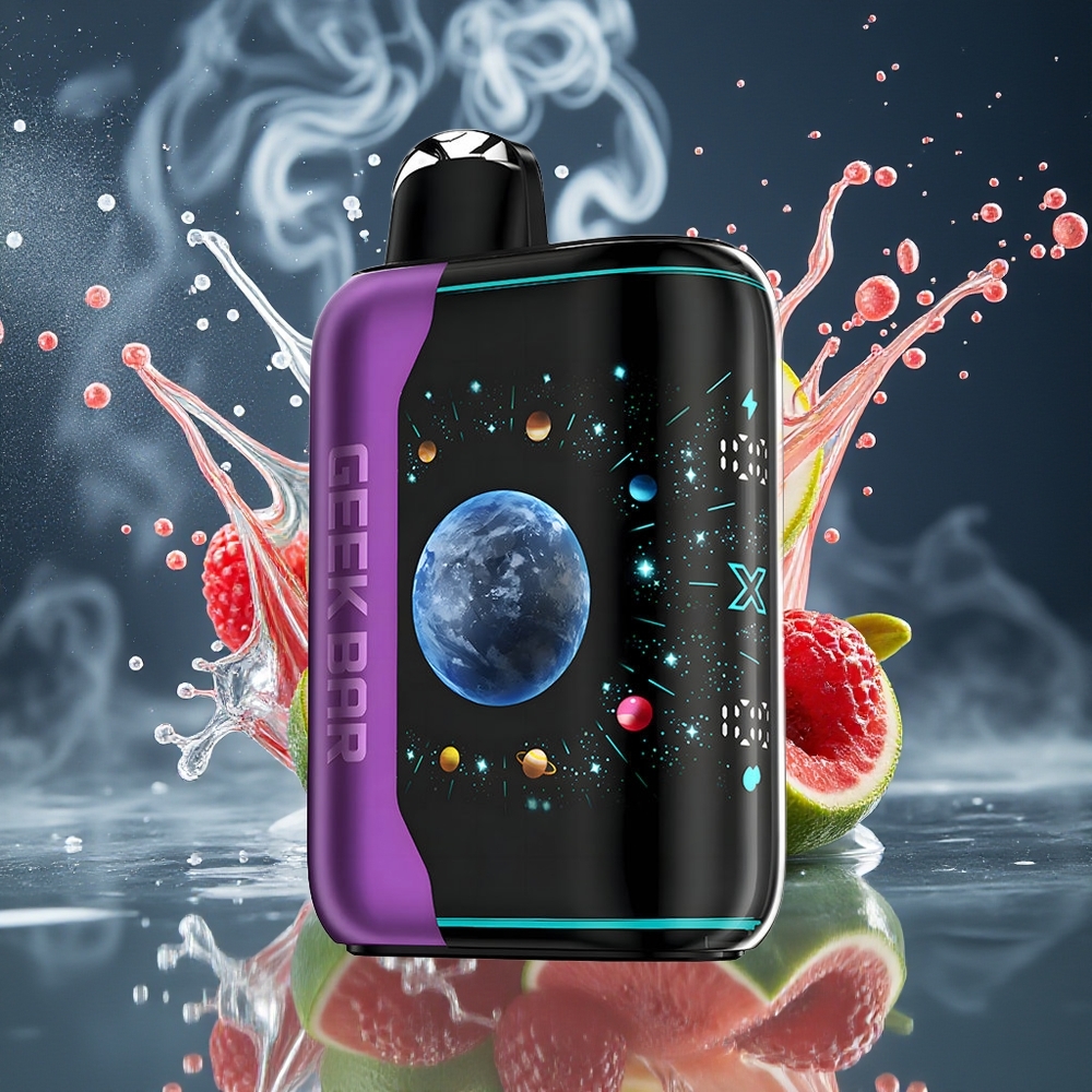 GEEK BAR Platinum Edition grossister Sverige – 25000 Puffar Matte Platinum Stål Finish 20mL E-Liquid 2 Nikotin